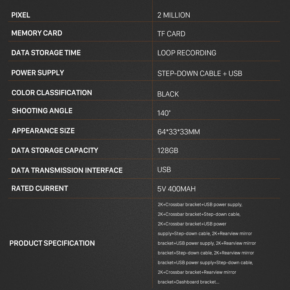 Roadpupil Motorcytcle Dash Cam / Biker Dash Cam - MT01