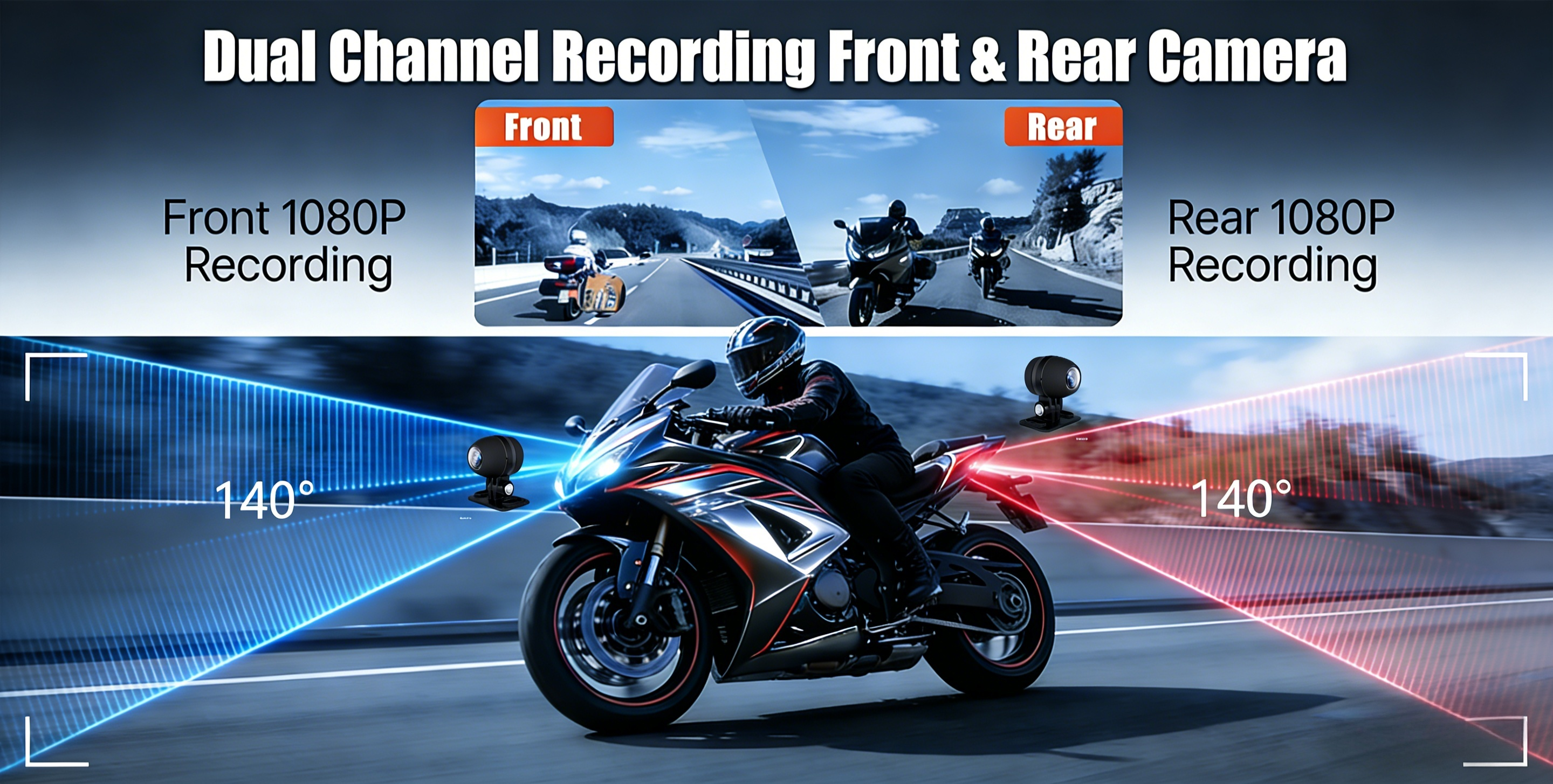 R7 Motorcycle CarPlay Dash Cam