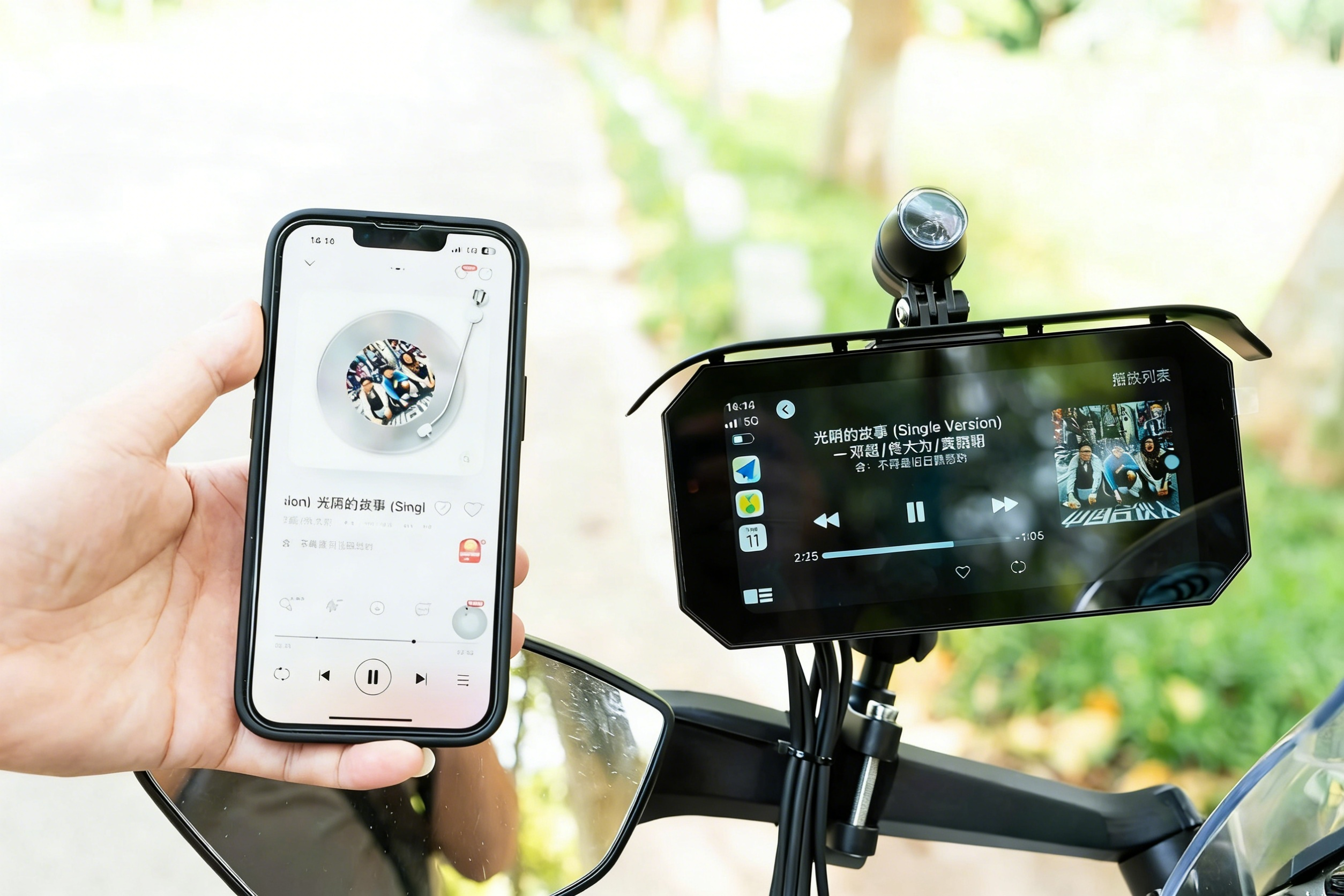 R9 Pro Motorcycle CarPlay Dash Cam