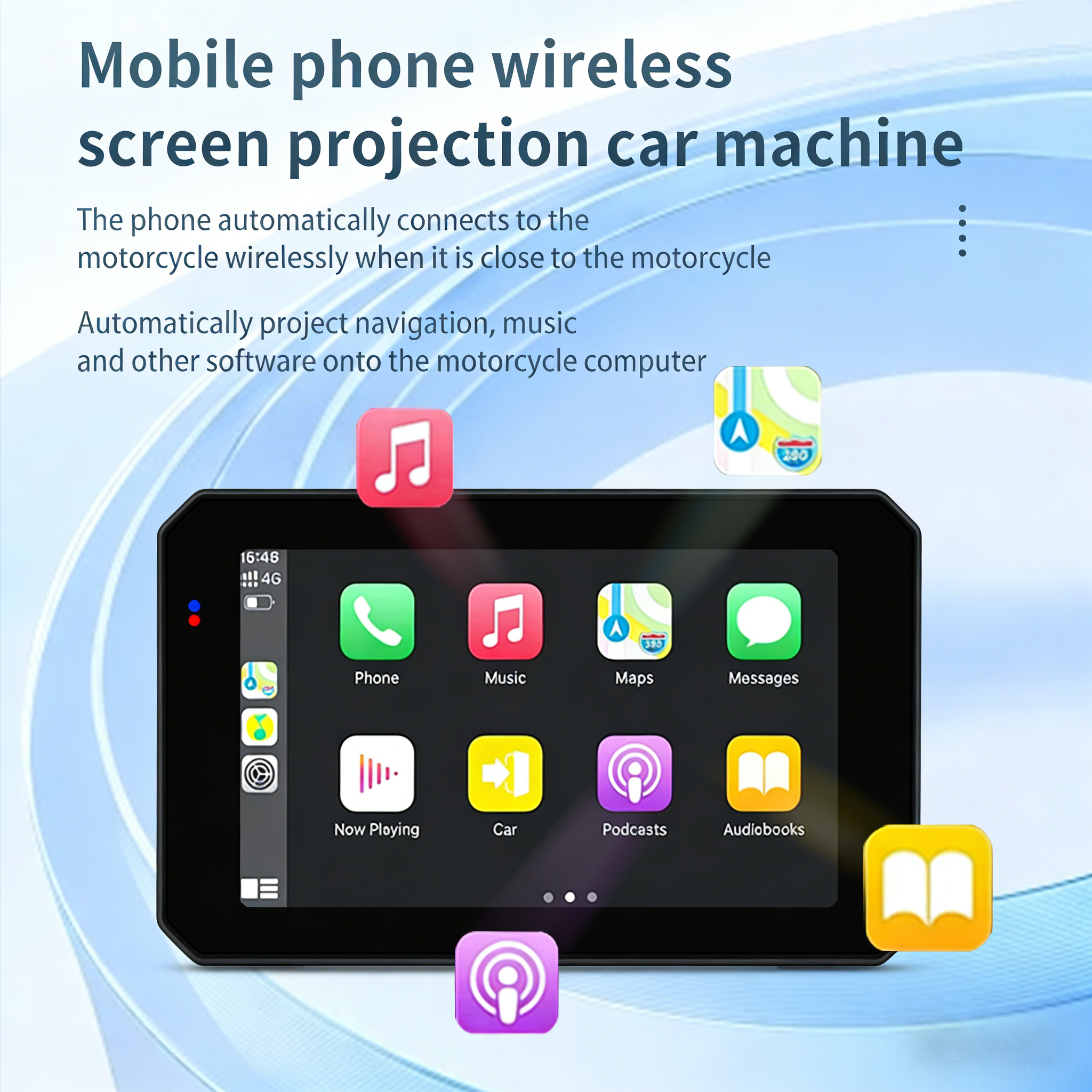 S6 Motorcycle CarPlay Screen