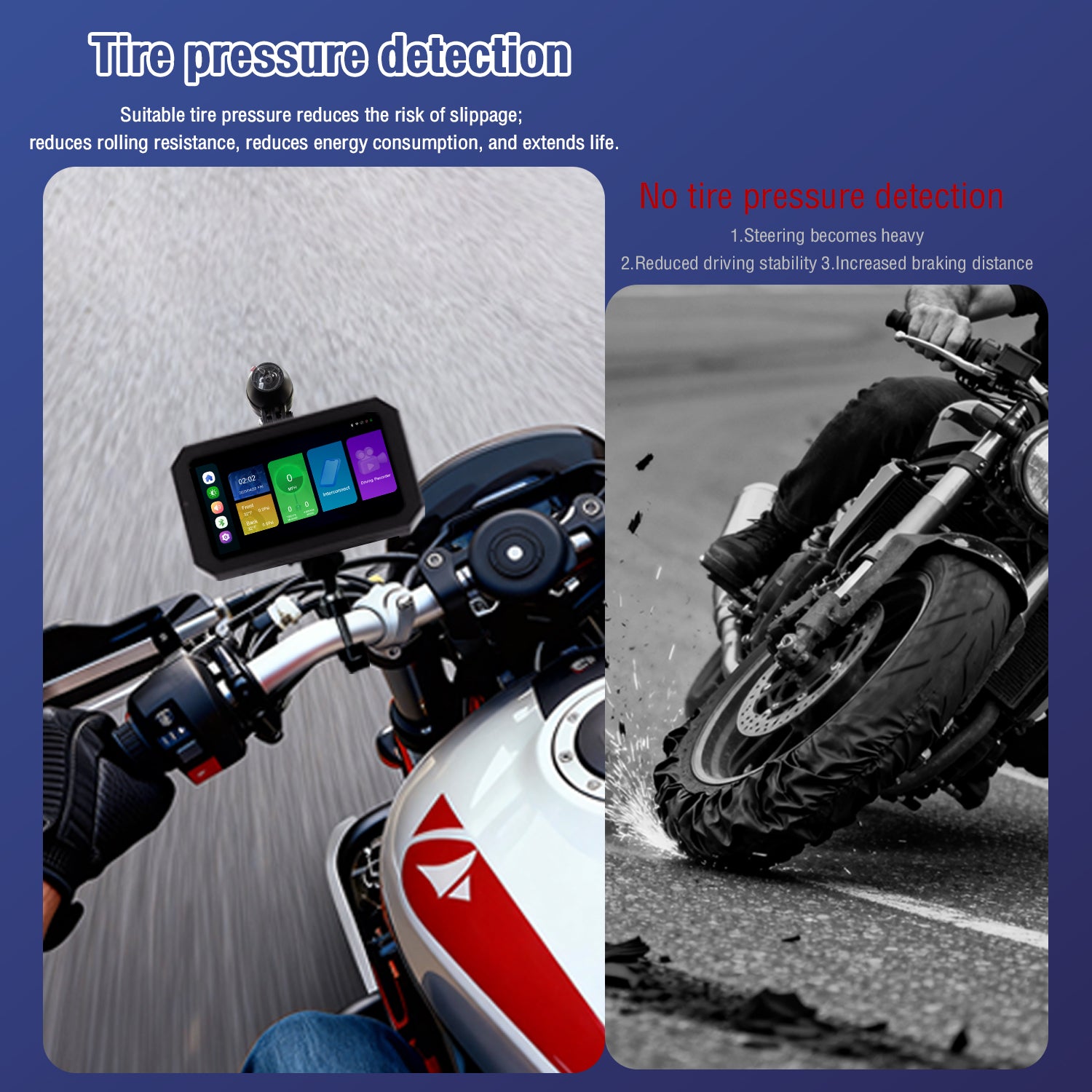 Roadpupil Motorcytcle Dash Cam-Wireless Carplay R9