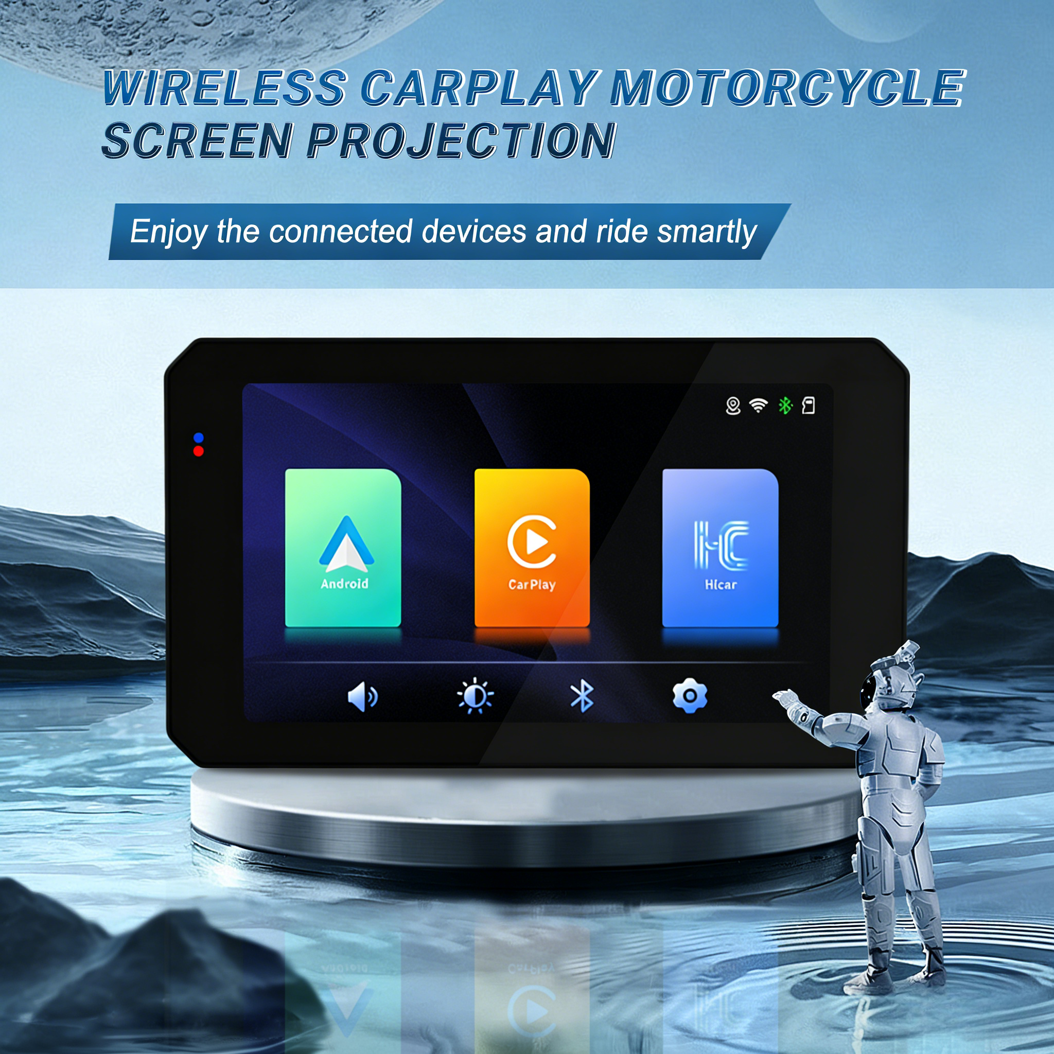 S6 Motorcycle CarPlay Screen
