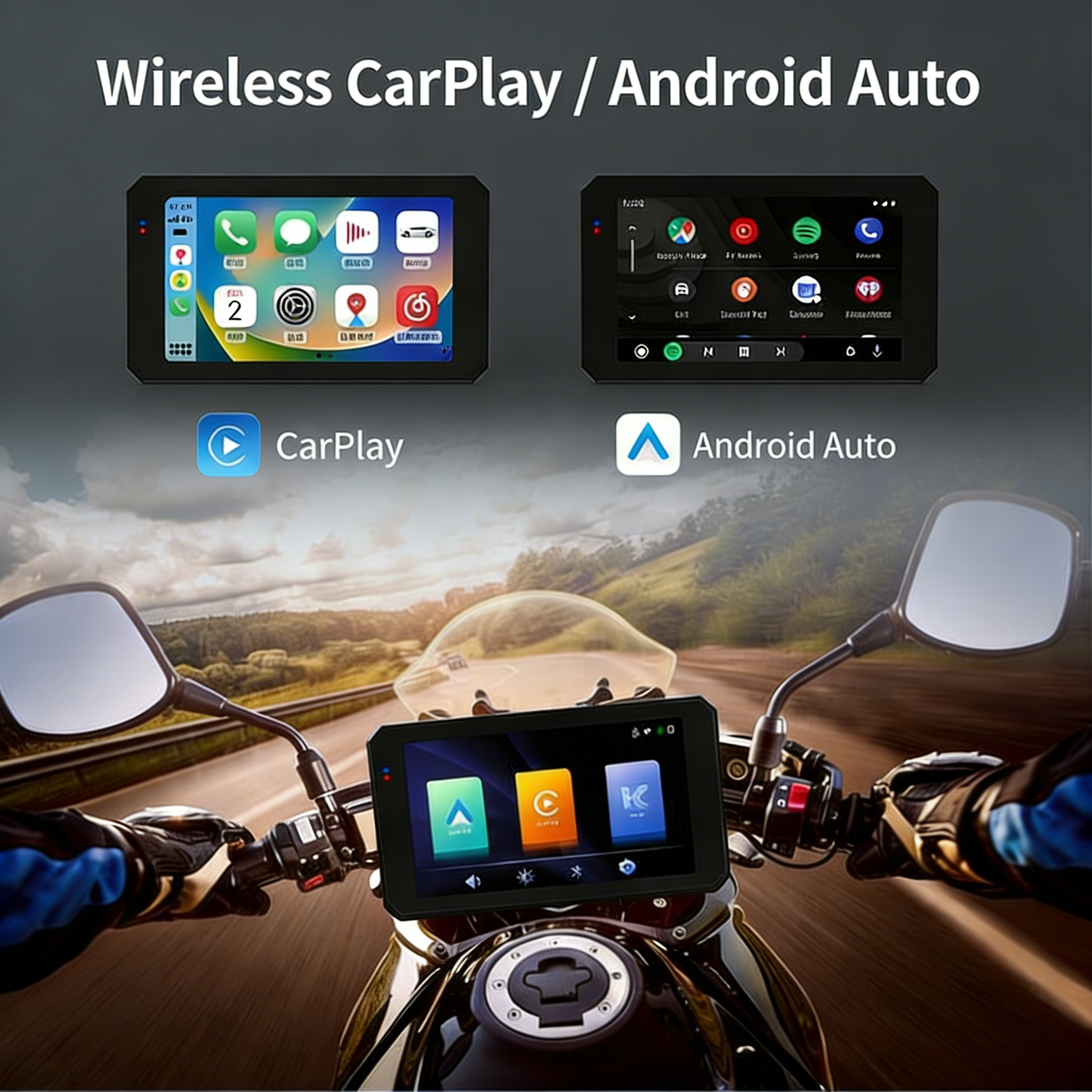 S6 Motorcycle CarPlay Screen