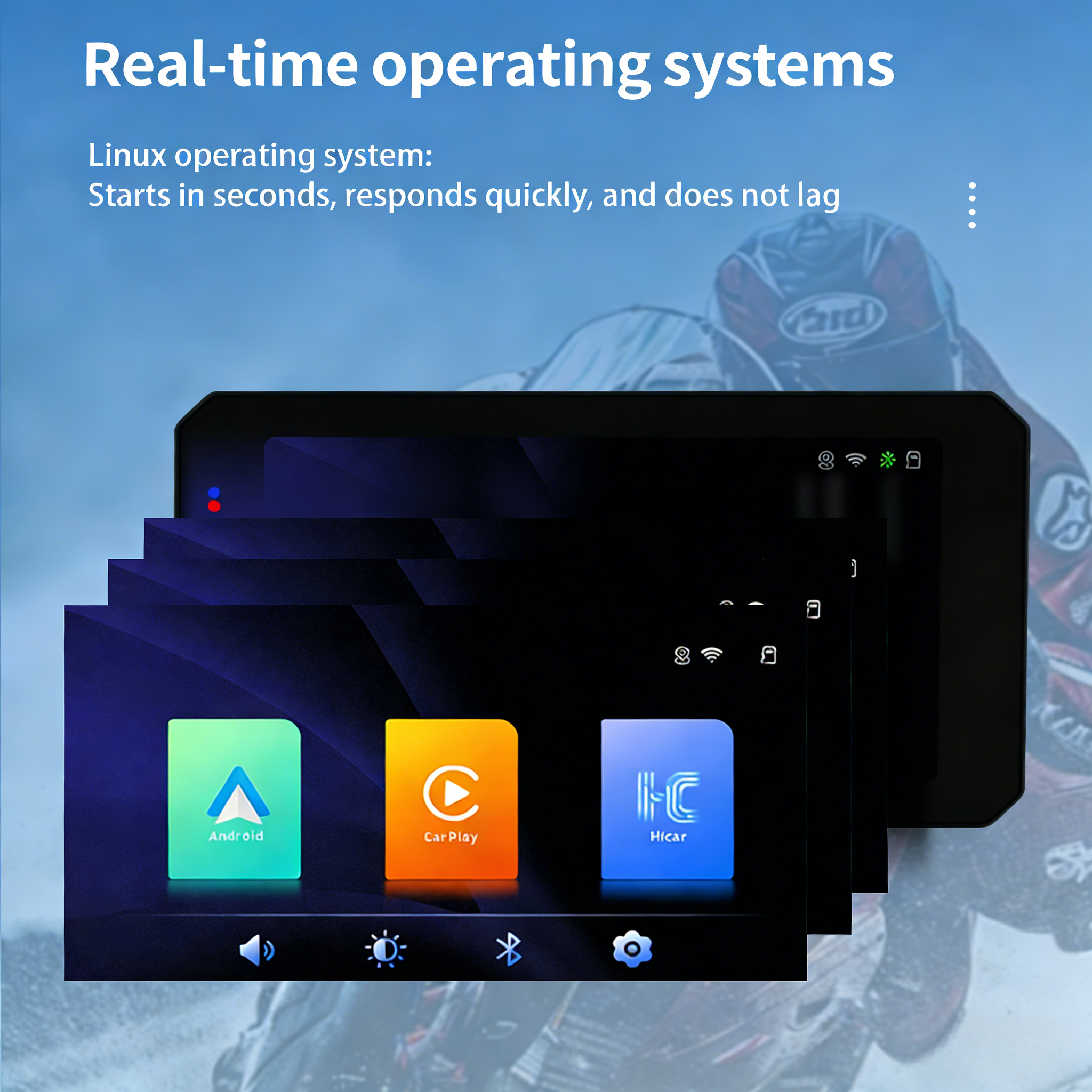S6 Motorcycle CarPlay Screen