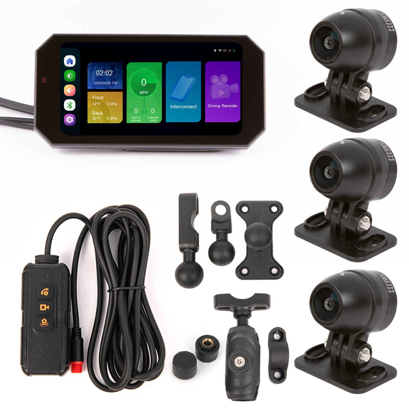 Roadpupil Motorcytcle Dash Cam-Wireless Carplay R9