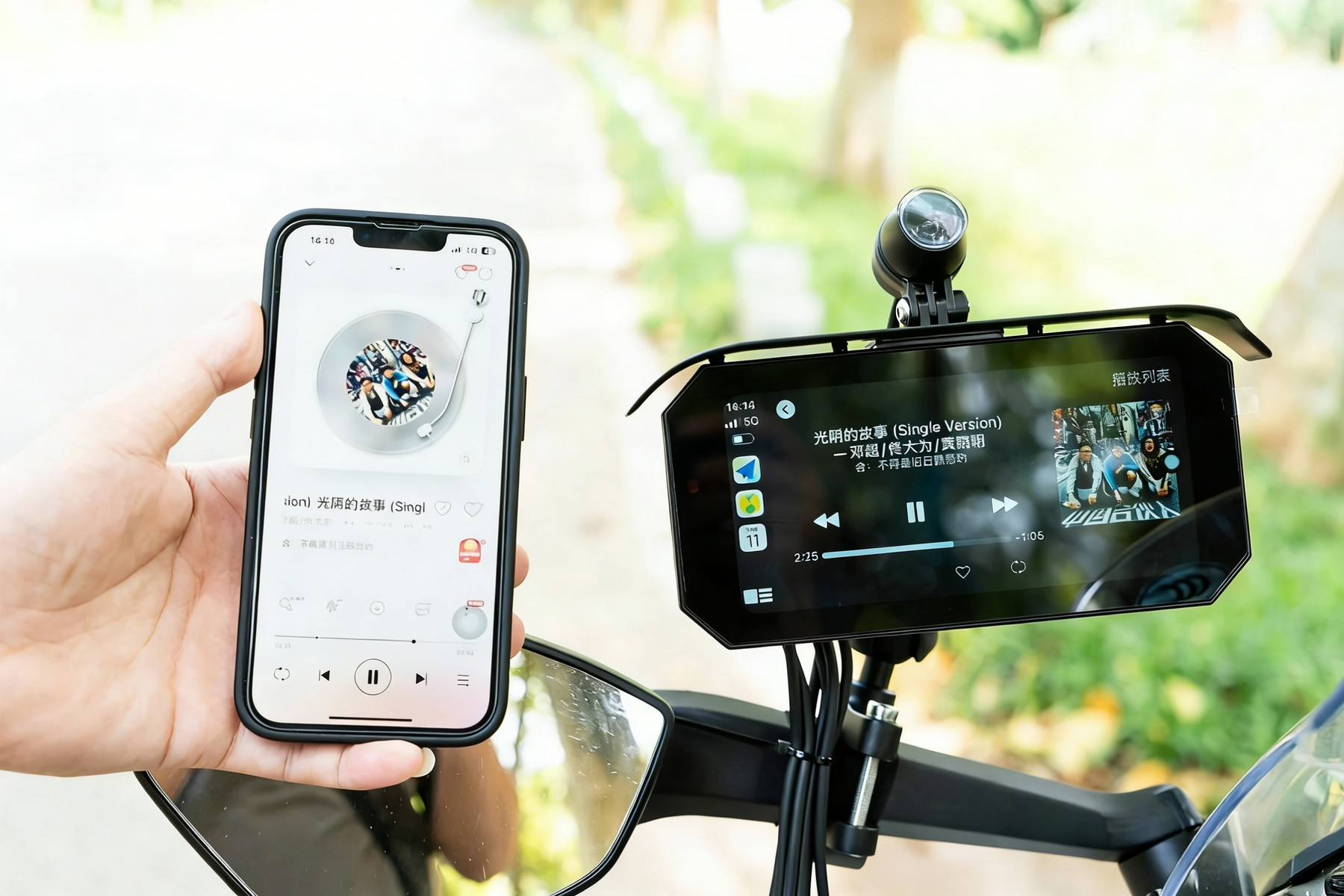 R9 Pro Motorcycle CarPlay Dash Cam