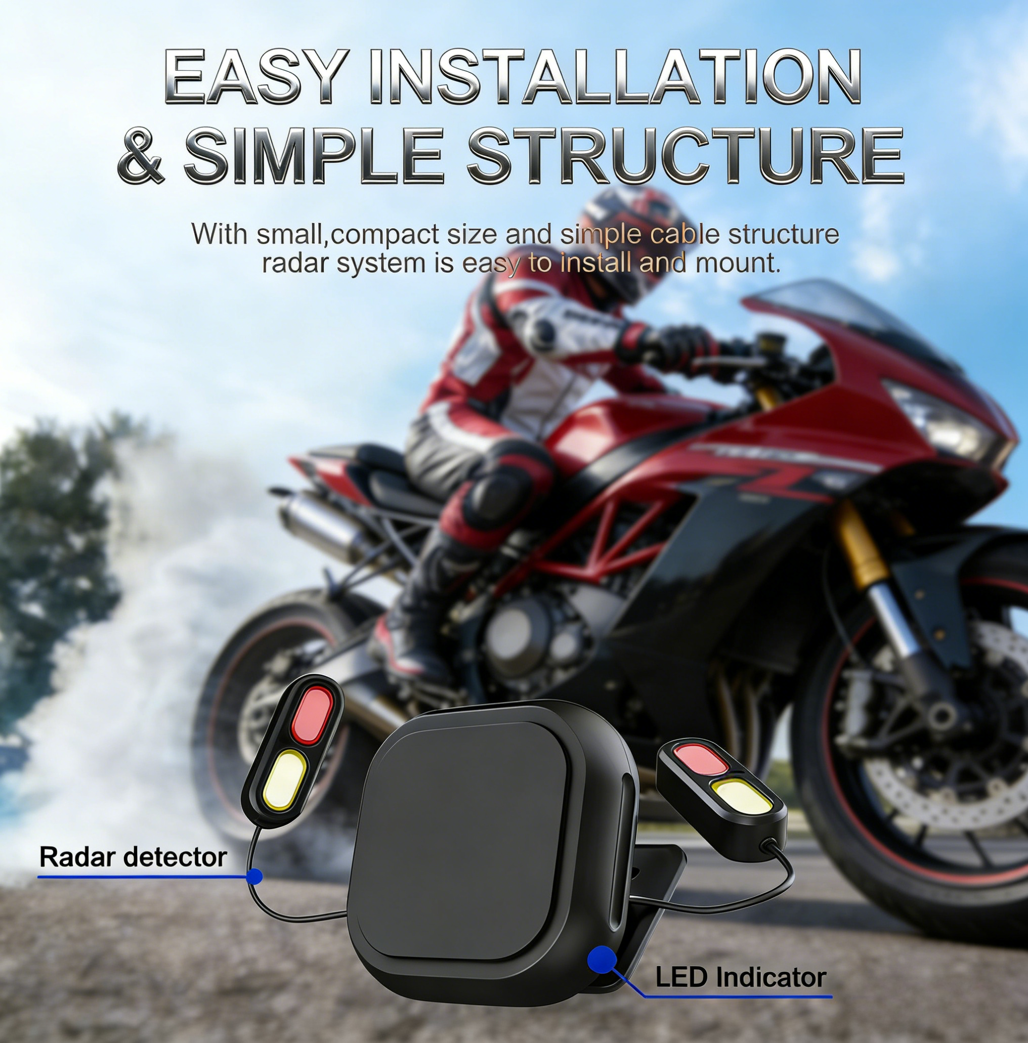BSD5 Motorcycle Blind Spot Detection
